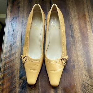 Vintage Christian Louboutin kitten heel pumps